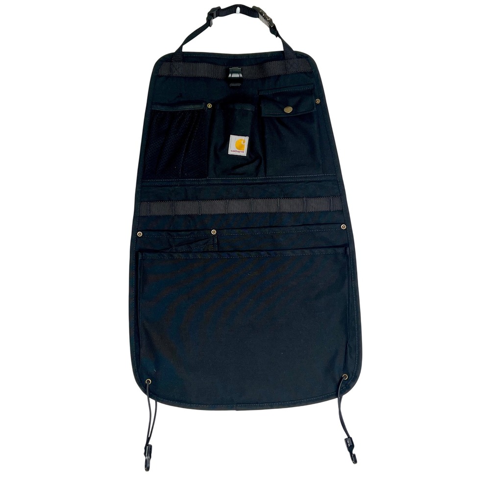 Carhartt Black Seatback Organizer RC1437 Heavy Duty Nylon Truck Car Storage